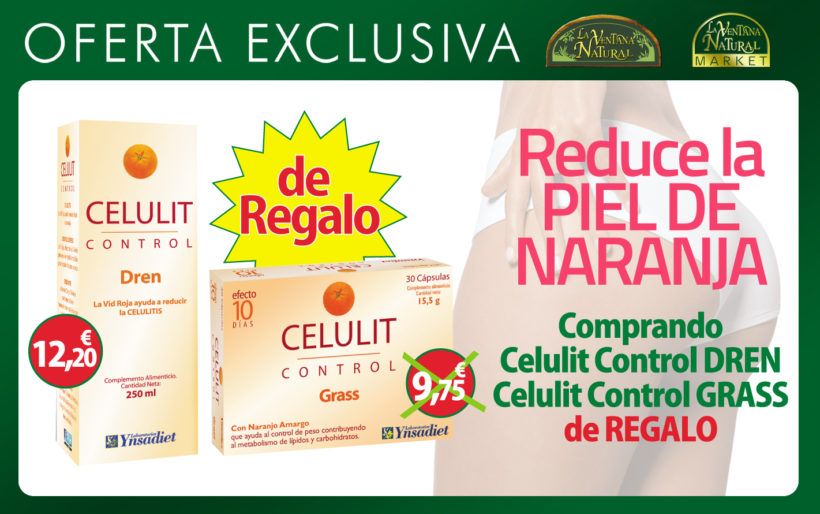 Oferta Junio: Por la compra de Celulit Control Dren, te regalamos el Celulit Control Grass