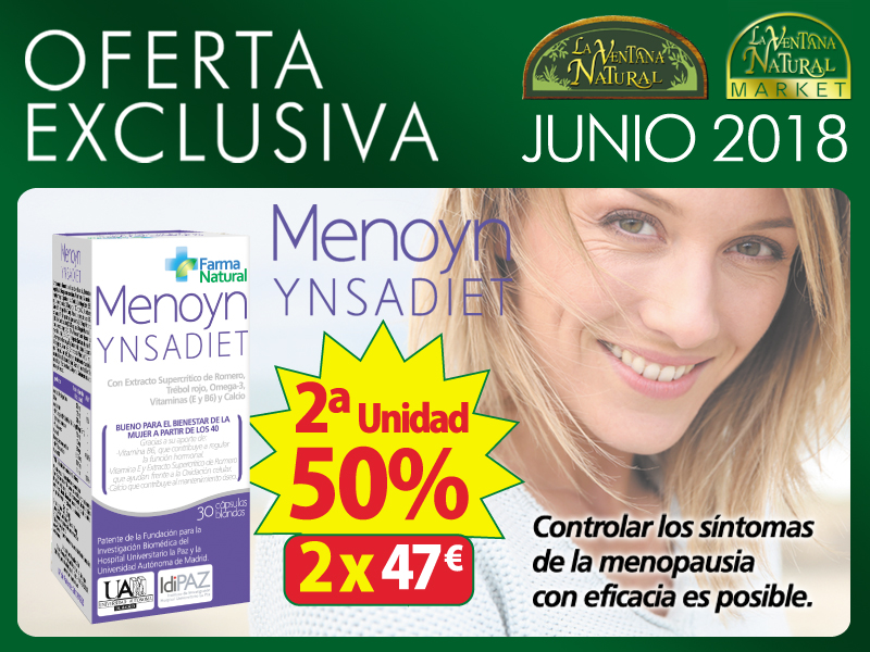 June Offer: When you buy MENOYN 30 pearls for  31,35 €, you will get  50% of discount in the second unit (15,67€)