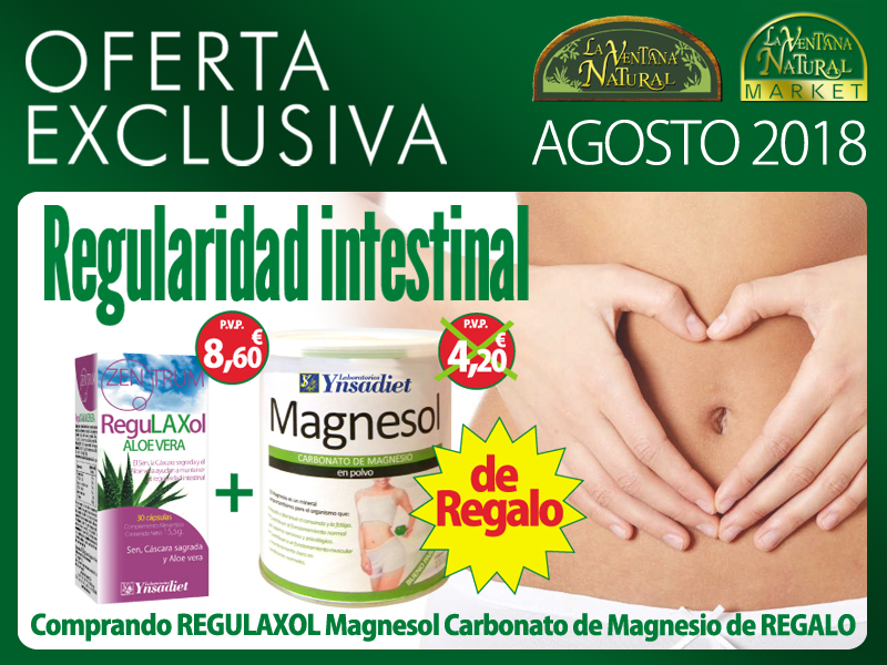 August offers: Buy one Zentrum Regulaxol 30 caps and get Magnesol Carbonat de Magnesium 110 gr. for free.