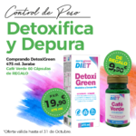 Oferta Octubre: Por la compra de DetoxiGreen te llevas de regalo Café verde descafeinado valorado en 9’90€.