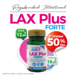 Oferta Abril:Por la compra de un LaxPlus Forte 60 cápsulas, la Segunda unidad al 50%! Combate el estreñimiento!